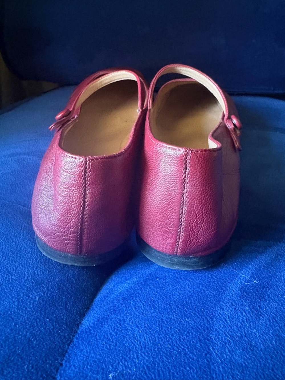 Mansur Gavriel Square Toe Mary Jane Flats Red Leather size 40 - Picture 6 of 6
